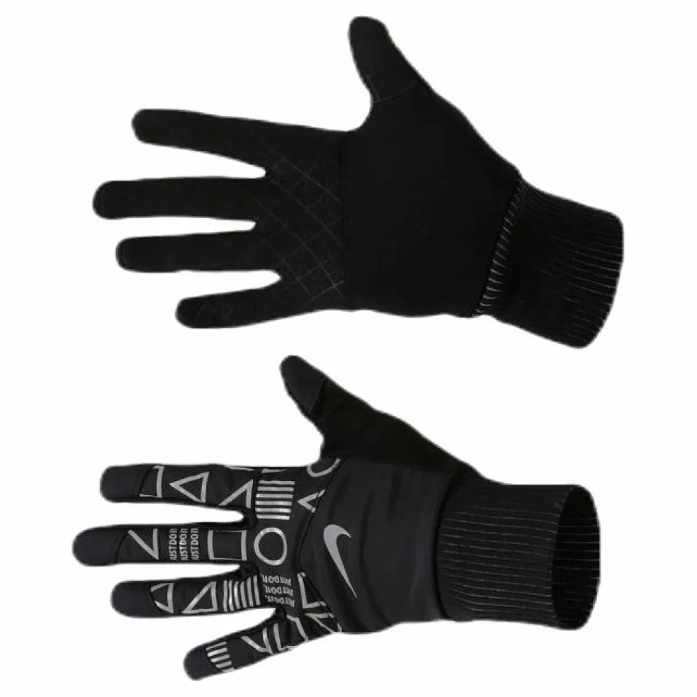 JDI Flash Shield Running Gloves Black/Silver