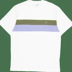 Jersey Colour-block T-shirt Flour/olive-delphinium