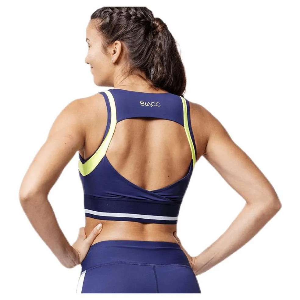 Jump Sports Bra Blue/White/Yellow