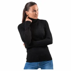 Karol L/S Rollneck Pullover Knt Black