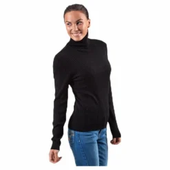 Karol L/S Rollneck Pullover Knt Black