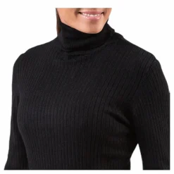 Karol L/S Rollneck Pullover Knt Black