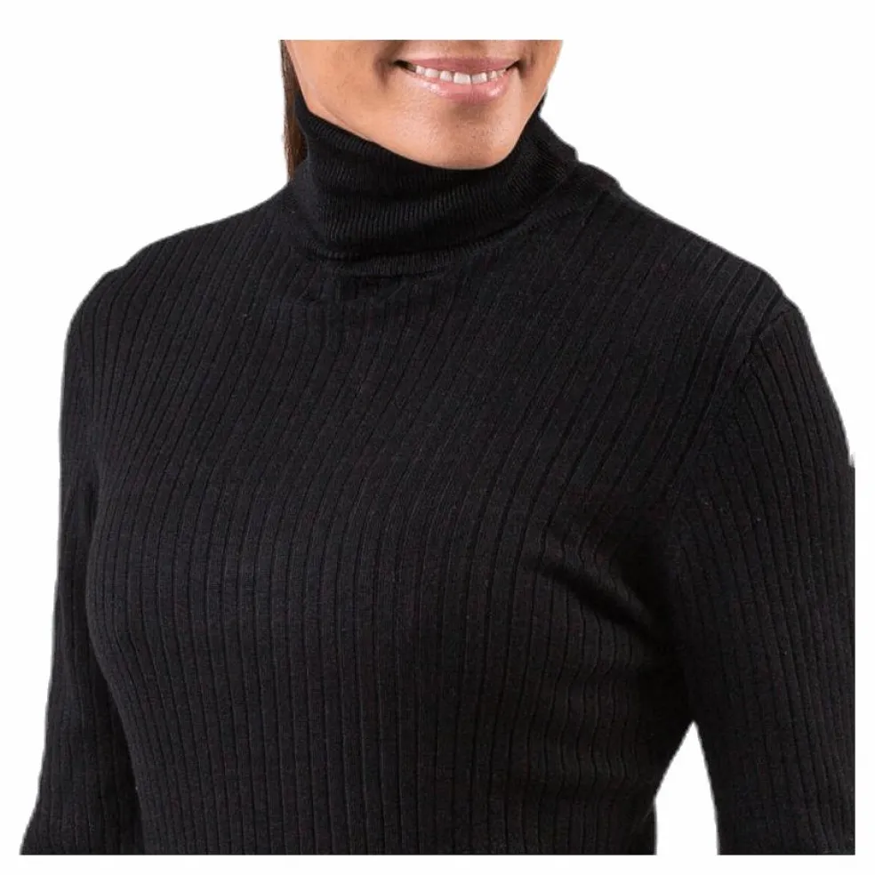 Karol L/S Rollneck Pullover Knt Black