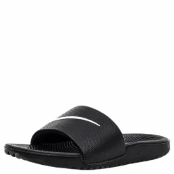 Kawa Little/Big Kids' Slides BLACK/WHITE