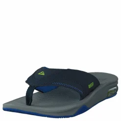 Kids Fanning Navy/lime