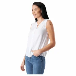 Kimmi S/L Top Wvn White
