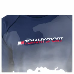 Knit Crew Sweat Logo Tape Blue