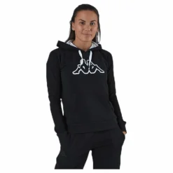 Lady Sweat Hood, Logo Zeleril White/Black