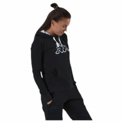 Lady Sweat Hood, Logo Zeleril White/Black