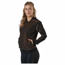 Lady Tr.Jacket, Auth Ecot Brown/Black