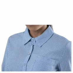 Lecey Ls Stripe Knot Dnm Shirt White