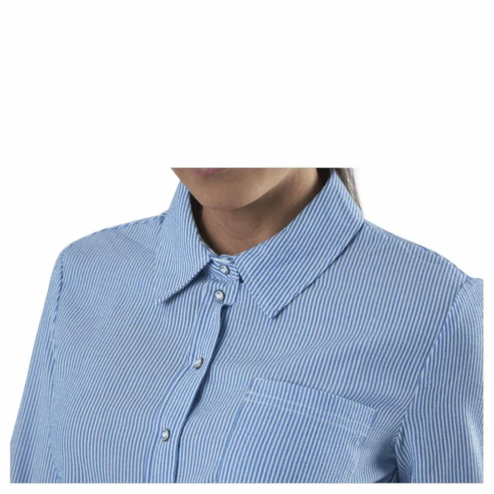 Lecey Ls Stripe Knot Dnm Shirt White