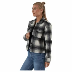 Lou Short Check Jacket Cc Otw Grey