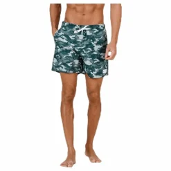 Louie Swim Trunks Patterned/Green