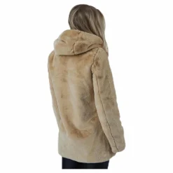 Malou Faux Fur Coat Cc Otw Beige