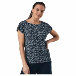 Melanie Capsleeve Blue/Patterned