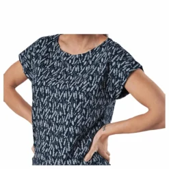 Melanie Capsleeve Blue/Patterned