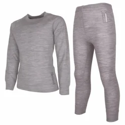 Merino Set Grey Melange