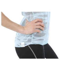 Mesh It Up Layer Tank Blue/Patterned