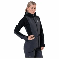 Mila Rain Jacket Black/Grey