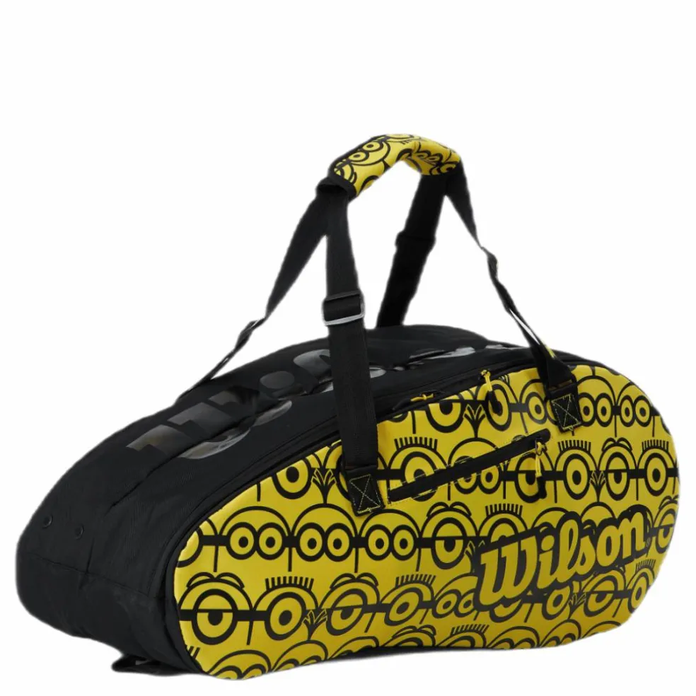 Minions Tour 12Pk Racket Bag Black/Yellow