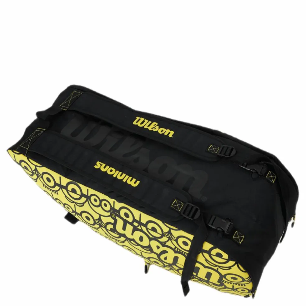 Minions Tour 12Pk Racket Bag Black/Yellow