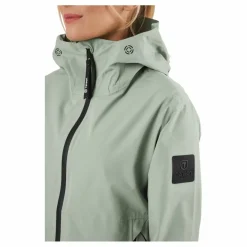 Misty Shell W Jackets Grey Green