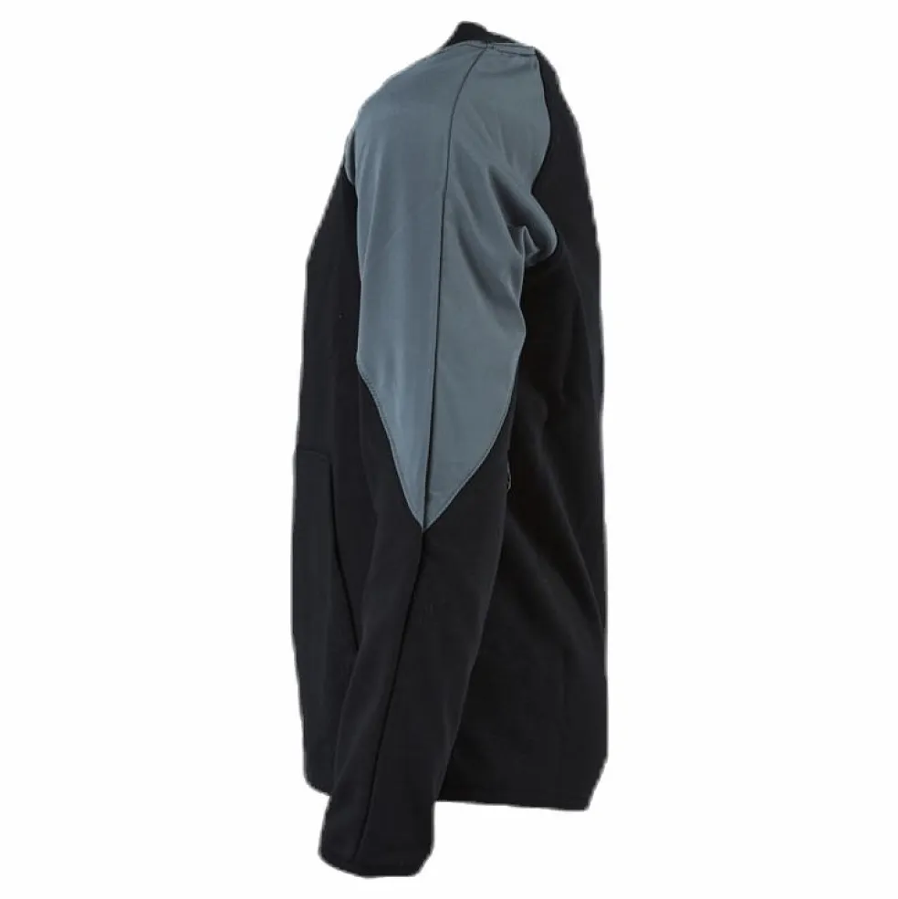 Mixed Material Crew Junior Black/Grey