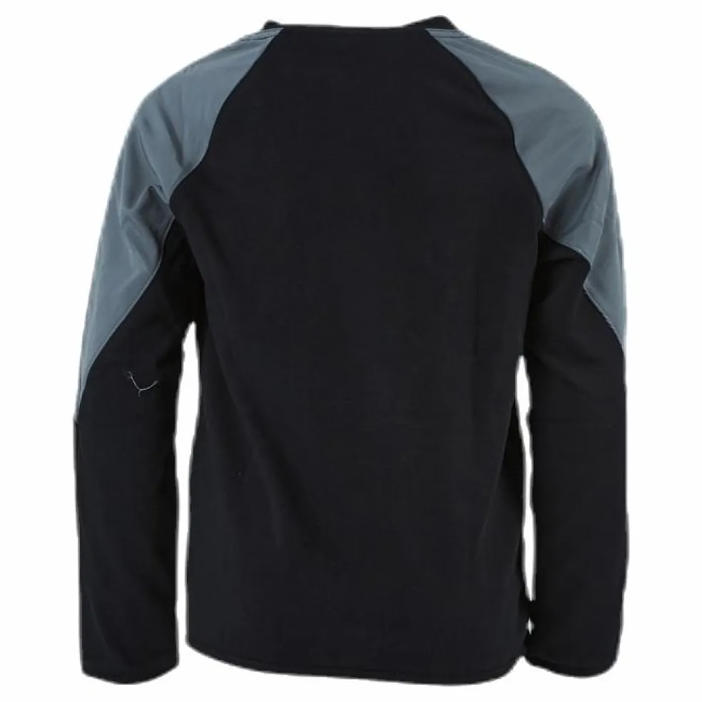 Mixed Material Crew Junior Black/Grey