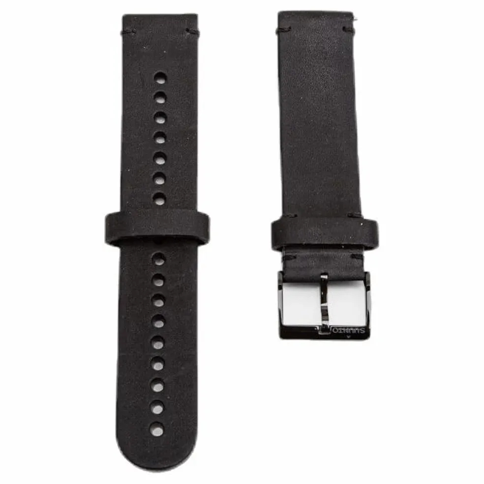 20mm Urban 2 Leather Strap M Black