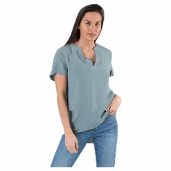 Molly Ss V-Neck Green