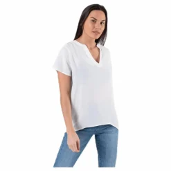 Molly Ss V-Neck White