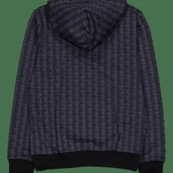 Monogram Fleece Hoodie Graphite Sombre/black