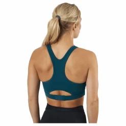 Motion Racerback Crop Deep Jade/white