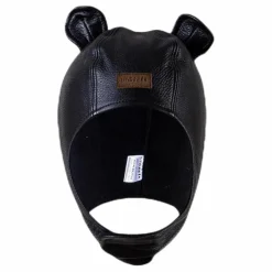 Musse Leather Cap Black