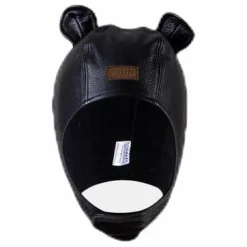 Musse Leather Cap Black