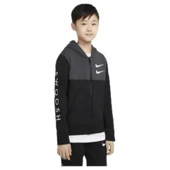 NSW Swoosh Zip Hoodie Junior Black/Grey