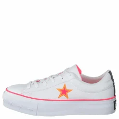 One Star Platform White / Racer Pink / Orange