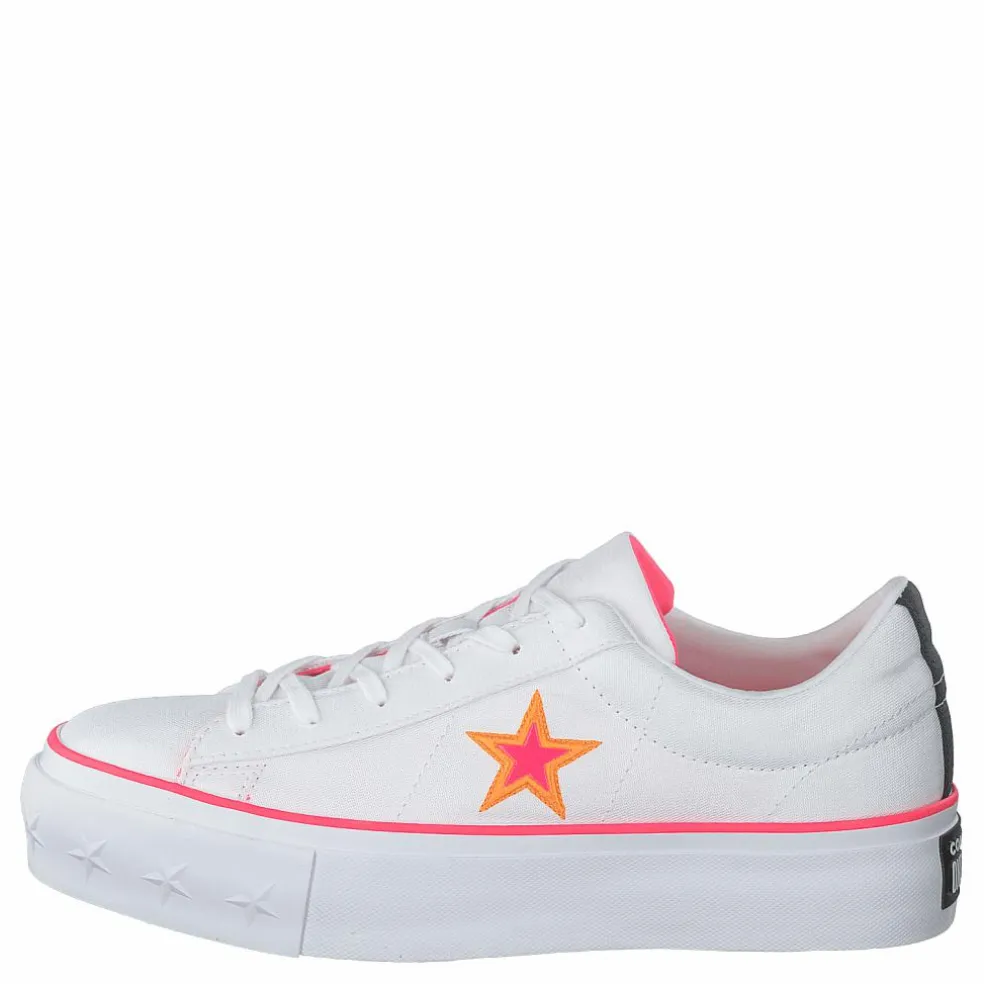 One Star Platform White / Racer Pink / Orange