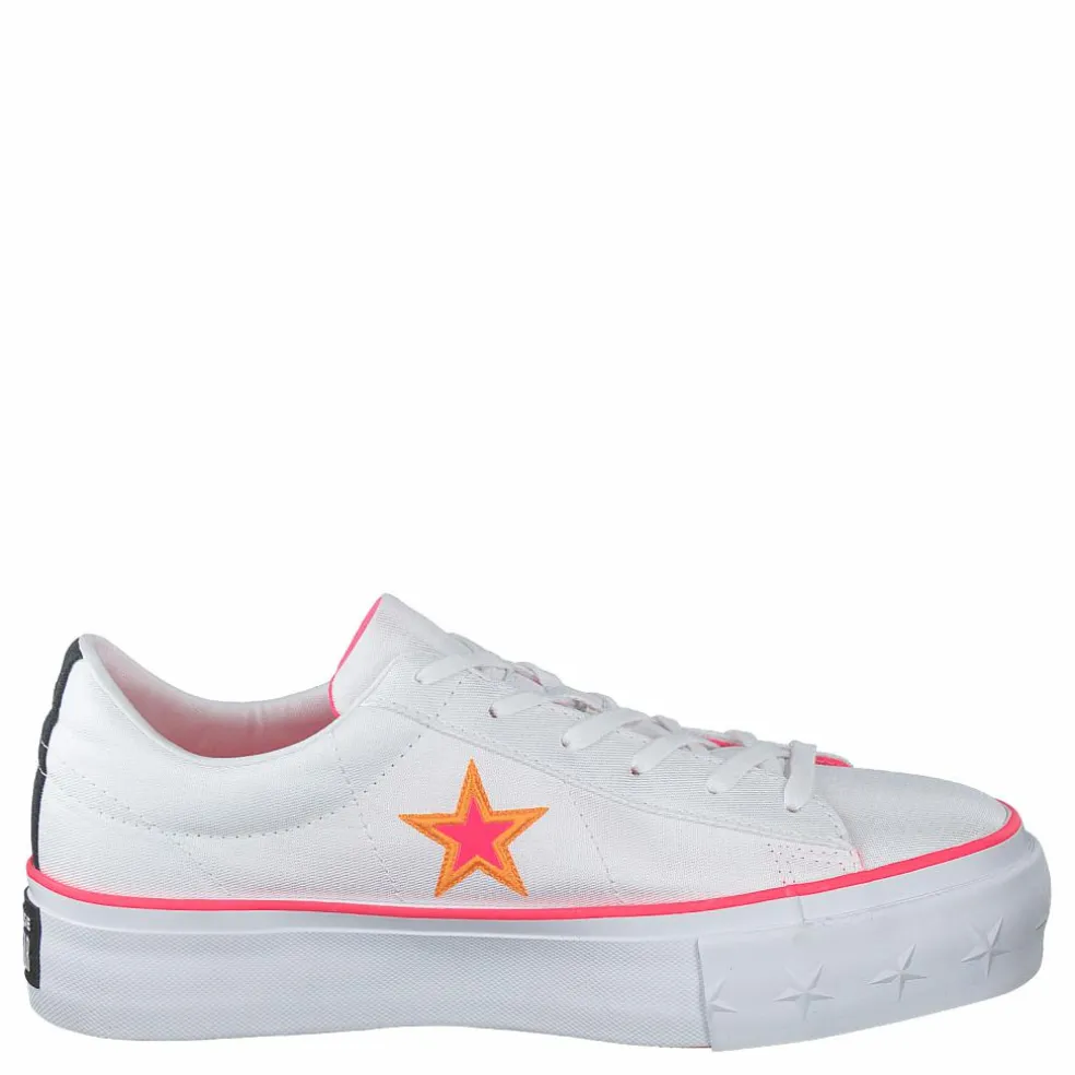 One Star Platform White / Racer Pink / Orange