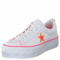One Star Platform White / Racer Pink / Orange