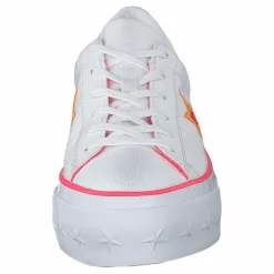 One Star Platform White / Racer Pink / Orange
