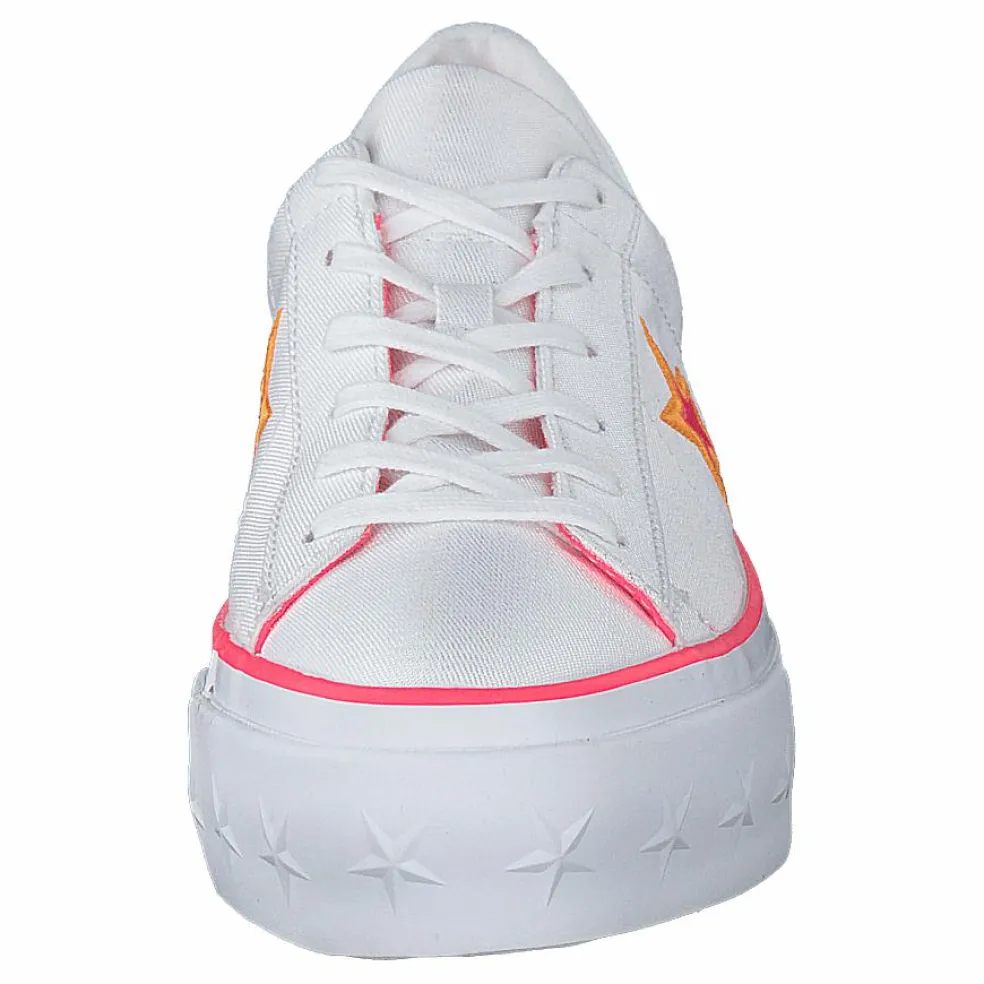 One Star Platform White / Racer Pink / Orange