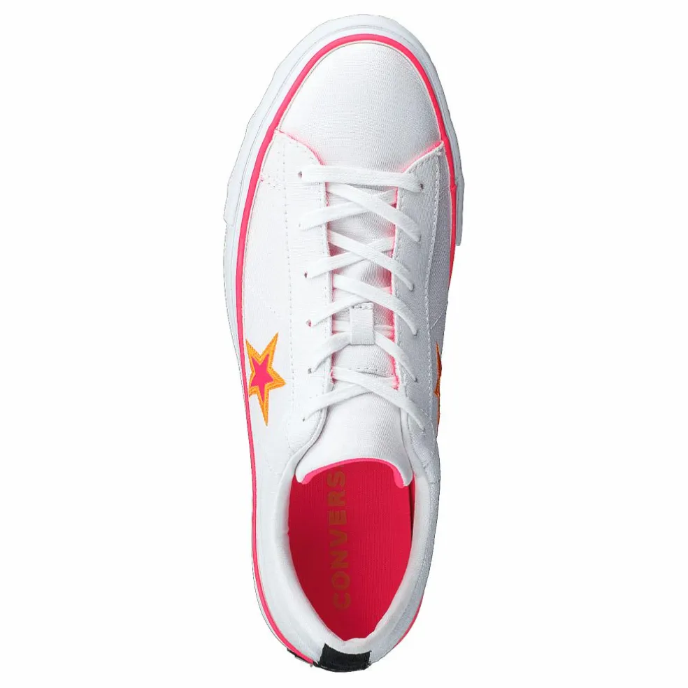 One Star Platform White / Racer Pink / Orange