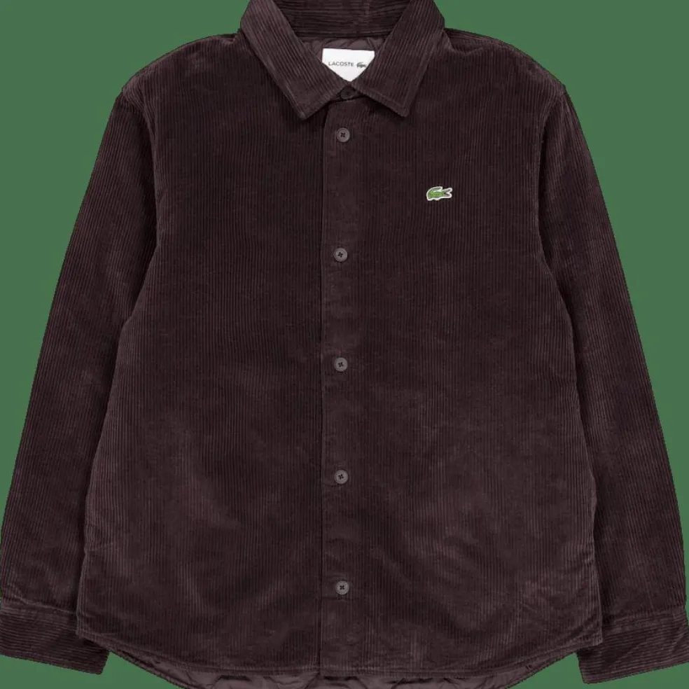 Oversized Corduroy Overshirt Brown Skb