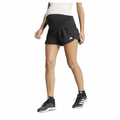 Pacer Woven Stretch Training Maternity Shorts Black / White