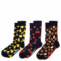 3-pack Food Socks Gift Set Navy