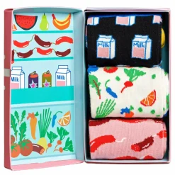 3-pack Foodie Socks Gift Set Multi