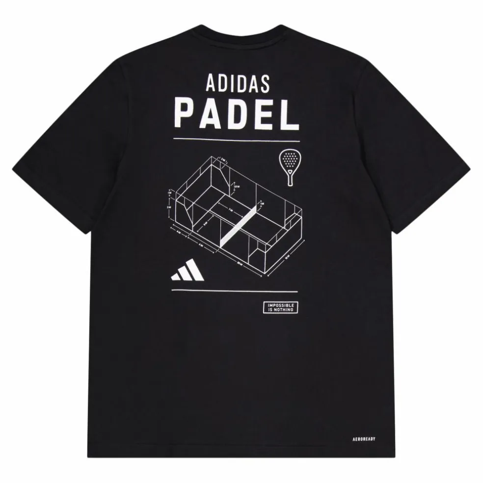 Padel Graphic Tee Black