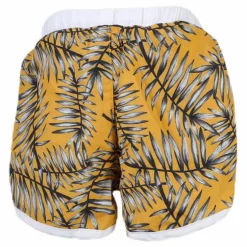 Palm Swim Diaper Shorts Yellow